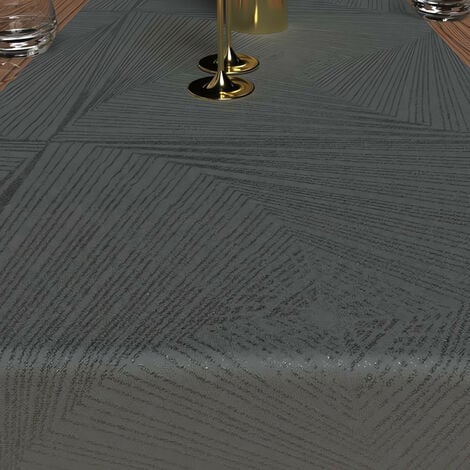 Chemin de table 40x180 cm LUXURY gris, par Soleil d'Ocre