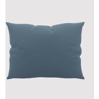 Taie d'oreiller unie 50x70 cm ZZZ bleu jean