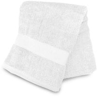 Drap de bain en coton 500 gr/m2 70x130 cm LAGUNE blanc, par Soleil d'ocre