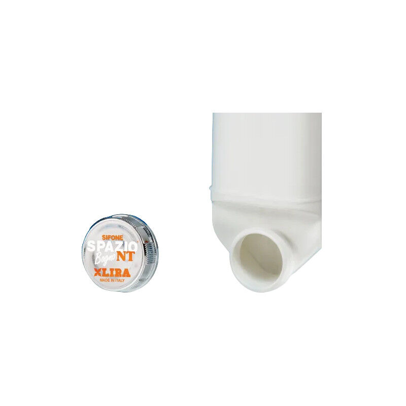Sifone Salvaspazio LIRA A.1115.70 Per Mobile Lavabo, 5/4 X DN40, Bianco, Altezza Regolabile