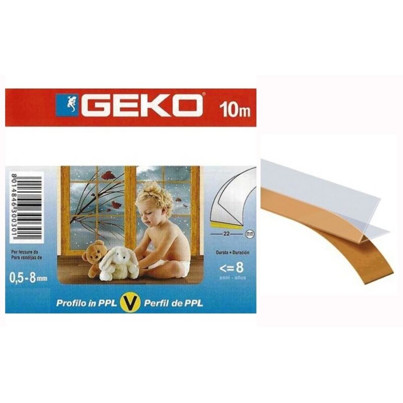 300cm - Guarnizione Trasparente Con Aletta Rigida Per Vetro 10mm-GBR10 - Foto 5