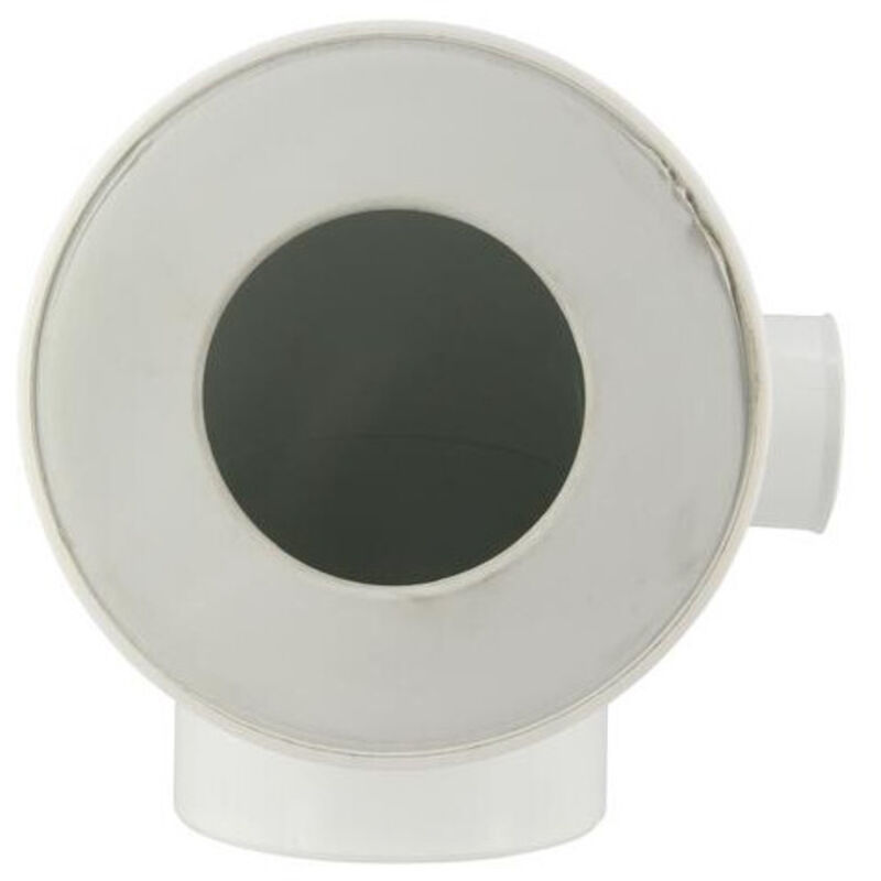 Tubo di scarico WC maschio corto a 90 gradi, attacco diritto da 40 mm