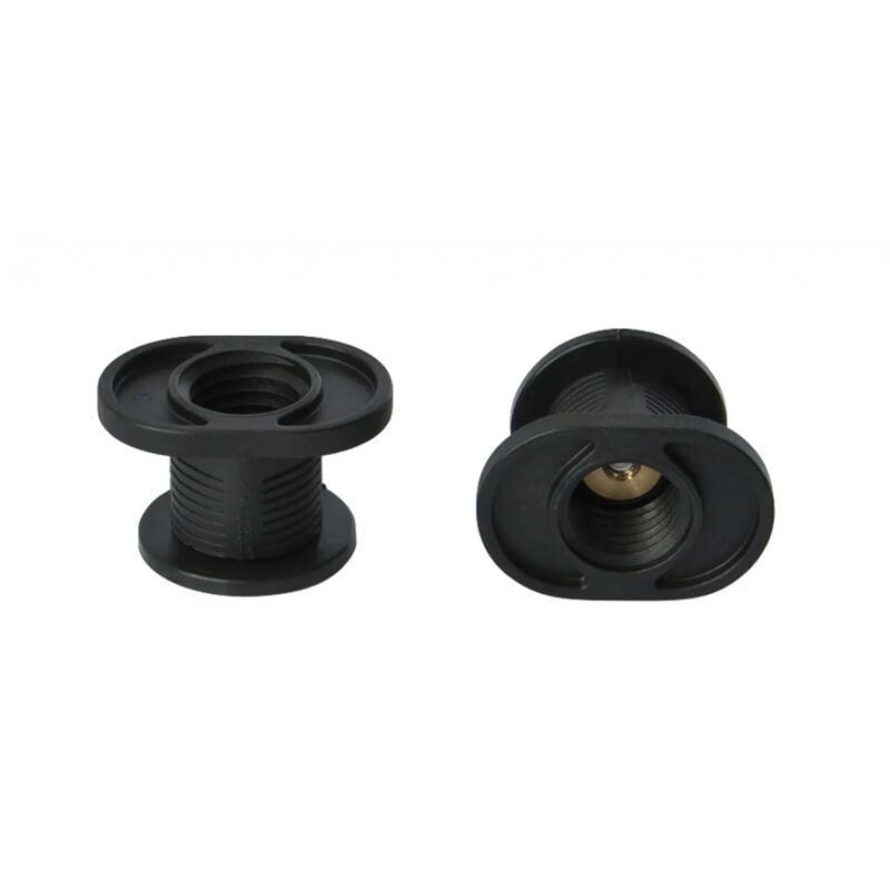 Anley Kit Viti Per Targa Antiruggine, In Acciaio Inox Nero, 4 Pezzi, Con Copriviti E Cuscinetti Silenziosi - 5