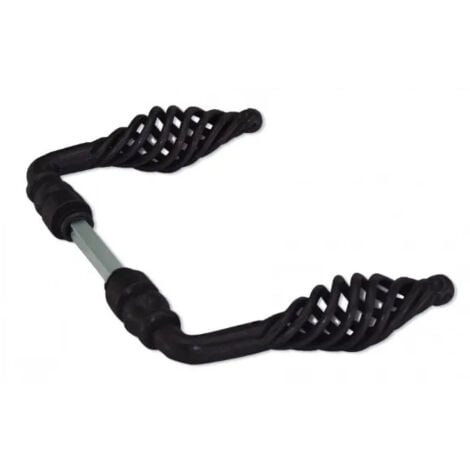 Maniglia Unico Rettangolare Per Vetri Con Biadesivo Mm.140x48x8h Pz.1 RAL9005 Nero Opaco | Proal - Maniglie Per Tutti