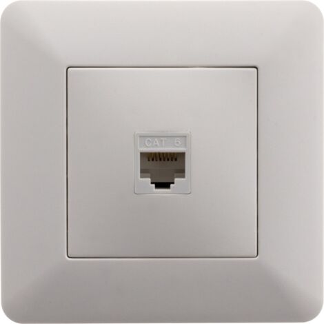 Presa telefonica RJ45 da incasso, modello ARTEZO, bianco.