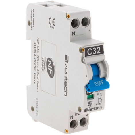 Set Di 3 Interruttori Automatici SIEMENS 2A – Fase + Neutro, Per Circuiti Fino A 450W, Curva C, 4,5 KA, Conforme NF EN 60898