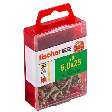 Viti POWER-FAST, acciaio dicromo Pozidriv 5x25mm, 20 pezzi (1/3)