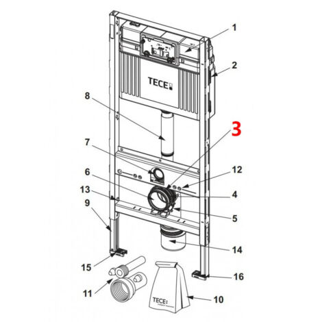 Imasaf 09,12,30 Supporto, sistema di scarico