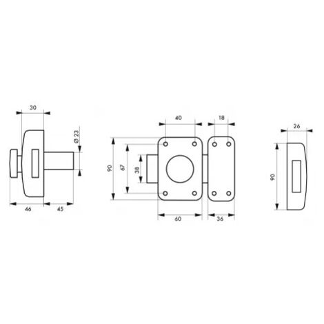 Coperture Per Bocchettone Serratura In Acciaio Inox - Confezione Da 2 Pezzi - Per Serrature Europee Standard