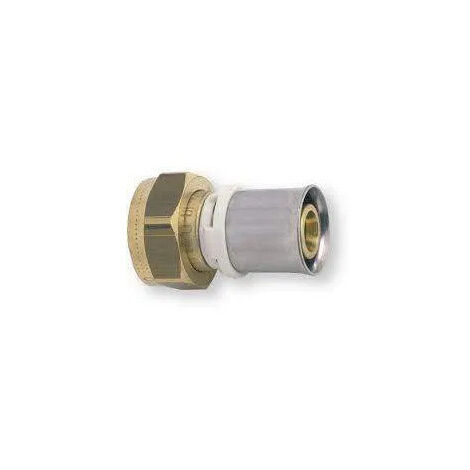 Caleffi 860420 Raccordo femmina, in ottone, attacco 20 x 1/2 F