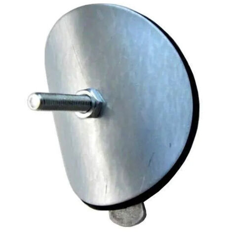 Tappo a colonna, tappo ermetico in acciaio zincato, diametro 100 mm