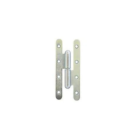 Cerniera Paris estremità tonda 95x45 zinco dritto