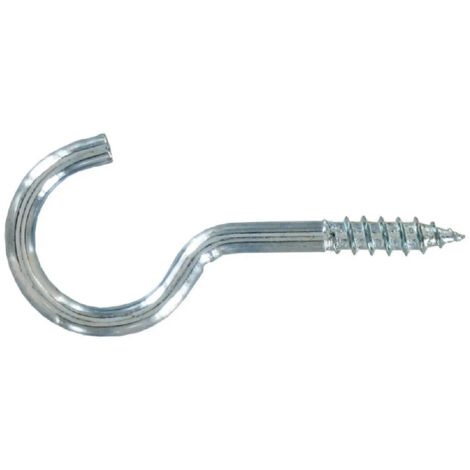 Gancio A Vite A Forma Di L. In Acciaio Zincato Grigio / Argento L 25 X 2 5 Mm 20 Pezzi 35742350 - Foto 8