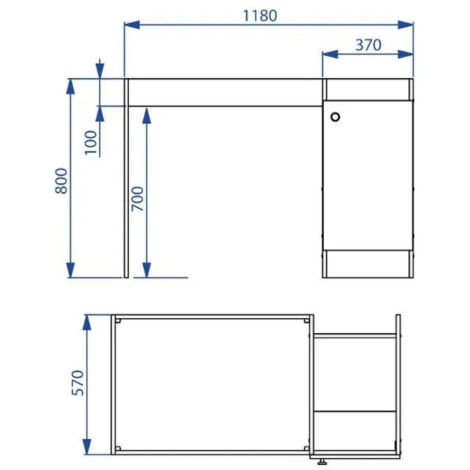 SET 4PZ LASTRINE AD ANGOLO FORMA T 60X20X2MM CON VITI PER MOBILI 91224 - Foto 9
