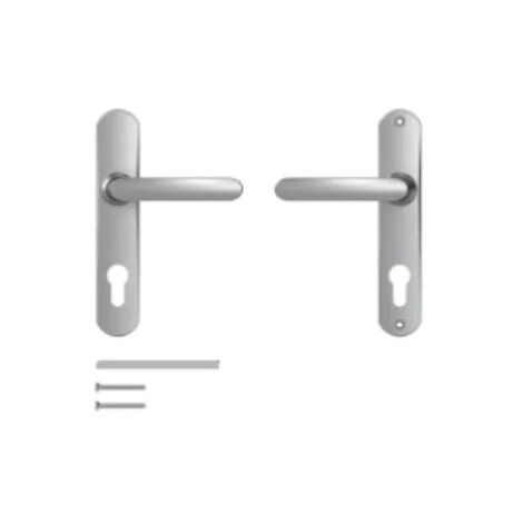 Set Maniglie Schermate Bricard – Piastra In Alluminio Spessore 12 Mm – Sicurezza Grado 3 Antieffrazione