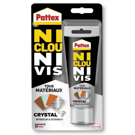 Colla per cristalli senza chiodi e senza viti per tutti i materiali, tubo da 90 g.