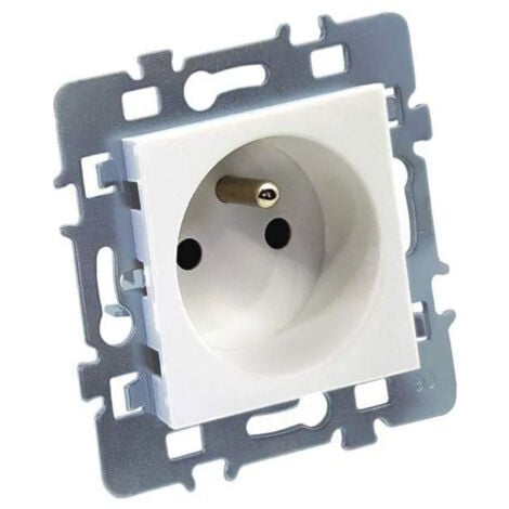 Adattatore Schuko Per Presa Americana Bianco Con Messa A Terra