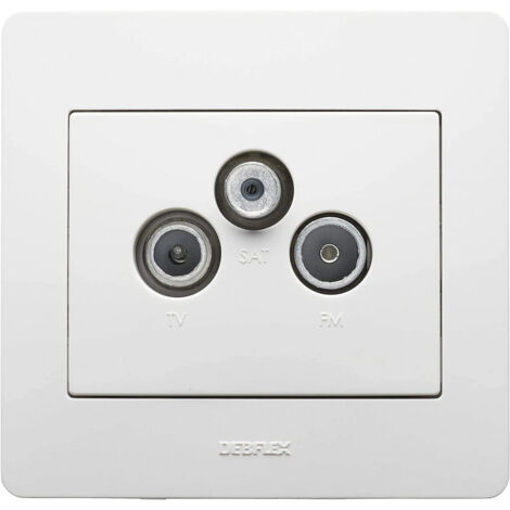 presa TV-FM-SAT - COMETE bianco