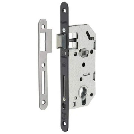 Contenitore per serratura da infilare, asse 40mm, per cilindro nero (1/2)