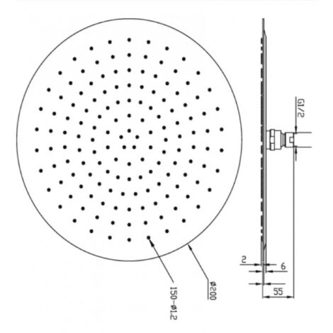 Dilightnews Connettore Doccia, Connettore per Soffione Doccia Girevole a Sfera in Ottone, Adattatore Girevole per Soffione Doccia, Giunto Sferico per Doccetta, Cromo Lucido
