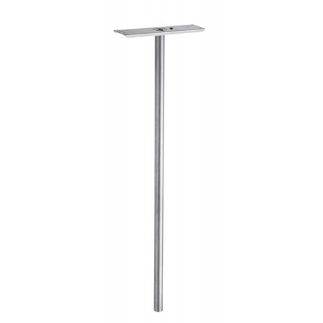 Paletto zincato per cassetta delle lettere, altezza 110 cm, diametro 4,5 cm