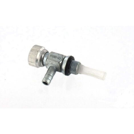 Robinet d'essence adaptable avec filtre nylon – Sortie 6mm – Filetage 10mm – Pour modèles Bernard Loisirs