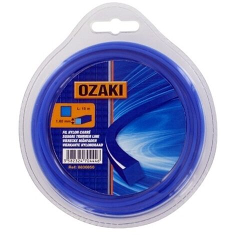 Coque Fil Nylon Carré Ozaki - Longueur: 15m, ø: 1,60mm.produit Livré Avec Cravate Cross Marketing Lorsque Commandées En Uc De 1 (1/2)