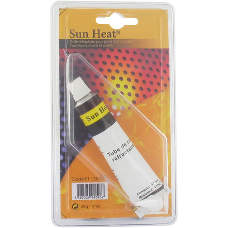 Colle réfractaire pour joint d'étanchéité des foyers, inserts et poêles. 20g. -PL