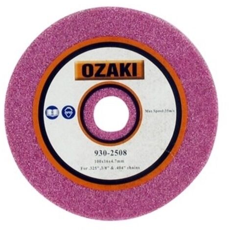 Meule à touret 100mm – Alésage 16mm – Épaisseur 4,7mm – Pour affûtage précis d'outils Mini-Jolly