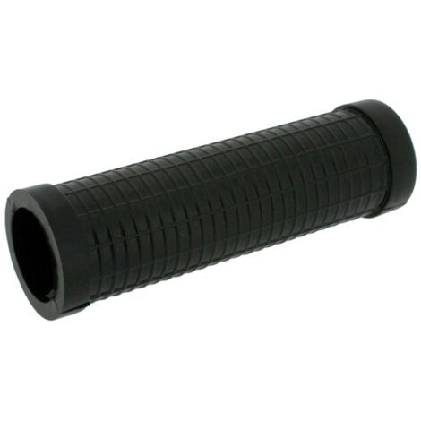 Poignée de porte ronde en caoutchouc noir 125 mm – Pour bois dur – Entraxe 30 mm – Sens d'ouverture universel