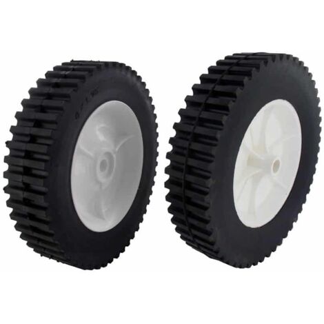 Roue en plastique crantée à moyeu déporté universelle - Ø: ext: 203mm, alésage: 12,7mm - Largeur: 44mm - Long moyeu: 35mm - Profil diamant