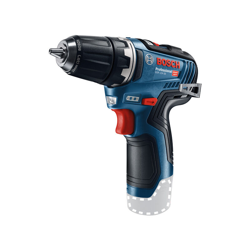 Bosch Professional 12V System GSR 12V-35 - Atornillador a batería (Brushless, 35 Nm, sin batería, en L-BOXX)