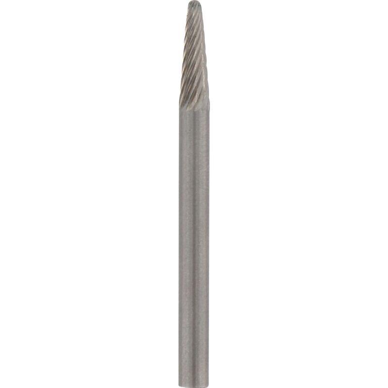 Dremel 9910 - Fresa de carburo de tungsteno con punta de cono 3.2 mm, accesorio punta cuadrada para herramienta rotativa para grabar, tallar en metal, carbono, aluminio