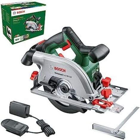 Sierra circular a batería Bosch UniversalCirc 18V-53 (Profundidad de corte máxima de 53 mm, Sistema de 18V, sin batería)