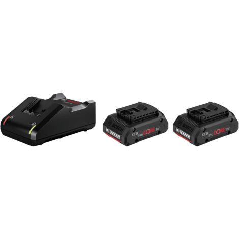 Bosch Professional 18V System ProCORE18V 4.0Ah - Set batería de litio + cargador (2 baterías x 4.0 Ah, cargador rápido GAL 18V-40) (1/10)