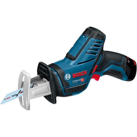 Bosch Professional 12V System GSA 12V-14 - Sierra sable a batería (0 - 3000 cpm, profundidad de corte 65 mm, 2 baterías x 3.0 Ah, en L-BOXX)