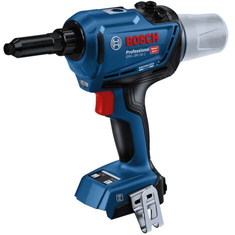 Bosch Professional 18V System GRG 18V-16 C - Remachadora a batería (fuerza 16.000 N, longitud de carrera 25 mm, sin batería, en caja)