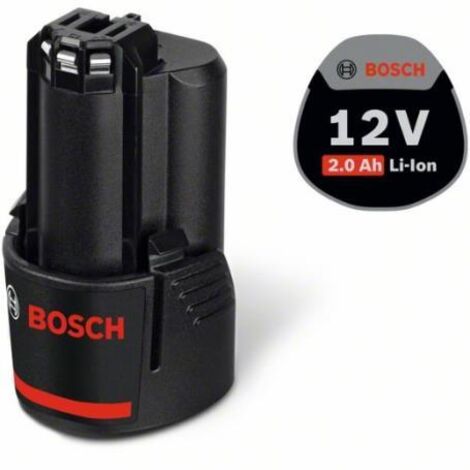 Bosch Professional 12V System GBA 12V - Batería de litio (1 batería x 2.0 Ah, compatible 10,8V / 12V)