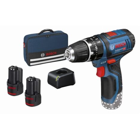 Bosch Professional GSB 12V-15 Taladro con percusión a batería (2x2.0Ah GAL 12V-20 Carton sleeve) (1/10)