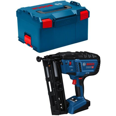 Bosch Professional 18V System clavadora madera batería GNH 18V-64-2 M (modo disparo impacto simple, apto para clavos: 32-64 mm, 1,6 mm y ángulo de clavado de 20°, sin baterías en L-BOXX)