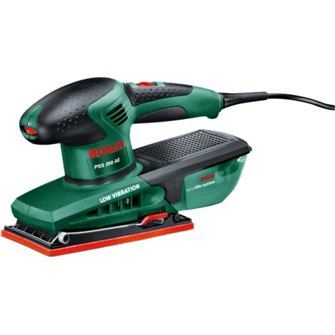 Bosch lijadora excéntrica PSS 250 AE (250 W, 3 hojas de lijado, superficie de lijado 167 cm²)