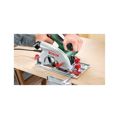 Bosch sierra circular PKS 55 (1200 W, profundidad de corte a 90°: 0-50 mm, con carril guía)