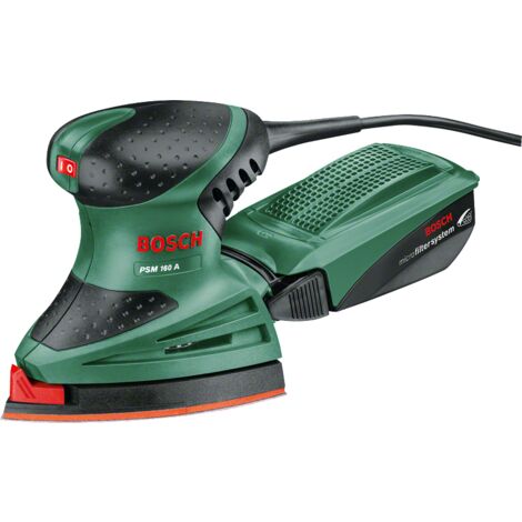 Bosch multilijadora PSM 160 A (160 W, 3 hojas de lijado, superficie de lijado: 104 cm²)