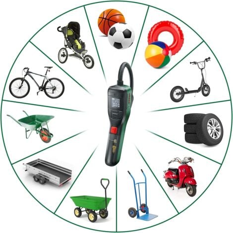 Bosch bomba de aire a batería EasyPump (batería integrada, 3,6 V, presión máxima: 150 PSI / 10,3 bares)