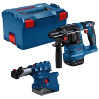 Bosch Professional 18V System martillo perforador a batería GBH 18V-22 (SDS plus, indicado para orificios 6/10 mm, KickBack Control y Vibration Control, GDE 18V-12,L-BOXX)