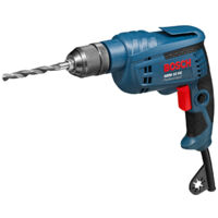 Bosch Professional GBM 10 RE - Taladro sin percusión (600 W, Ø max perforación acero 10 mm, en caja)