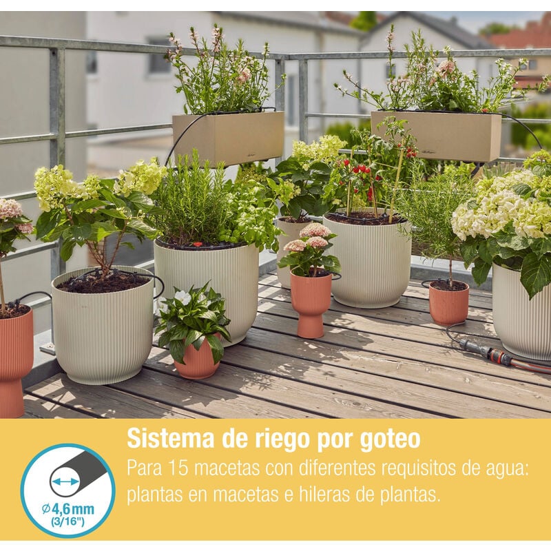Kit Sistema De Riego Por Goteo Para Jardines Y Cultivos
