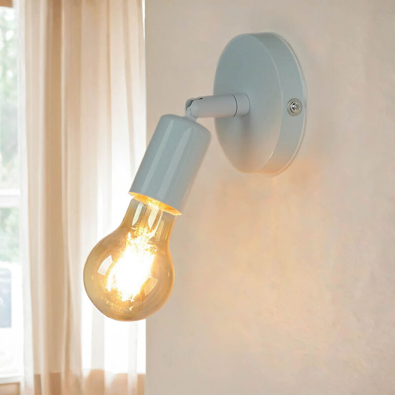 Applique Murale LED Hofstein - Design Moderne, Métal Blanc, Pour Couloir/salon (147714)