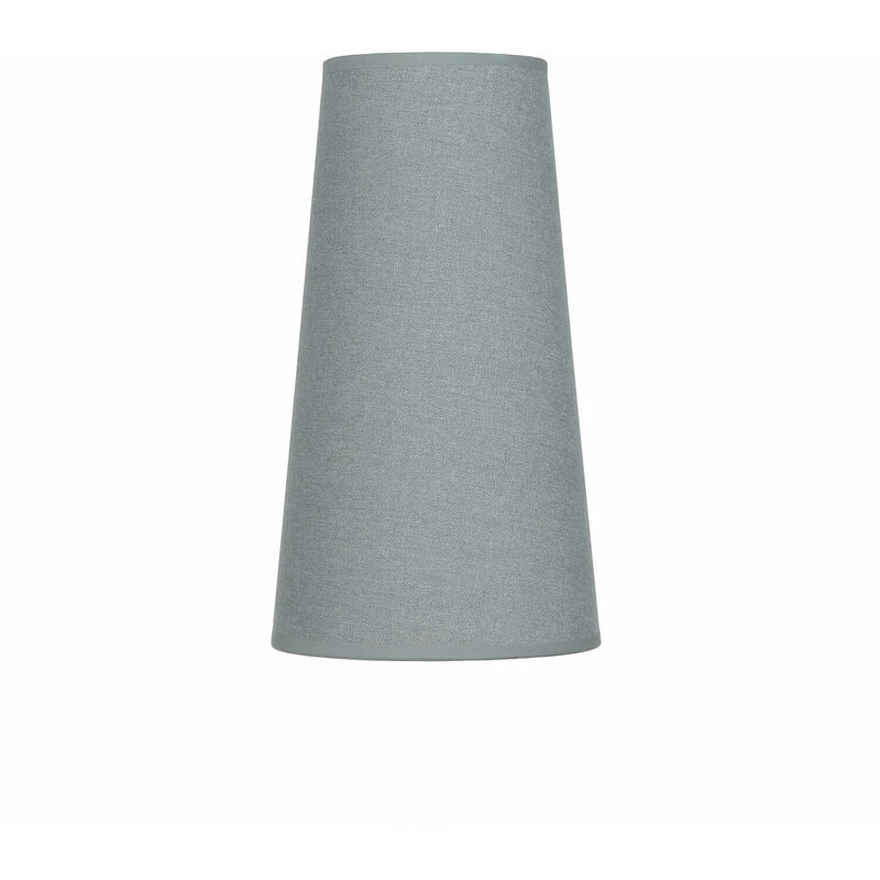 Abat-jour tissu pour lampadaire conique gris