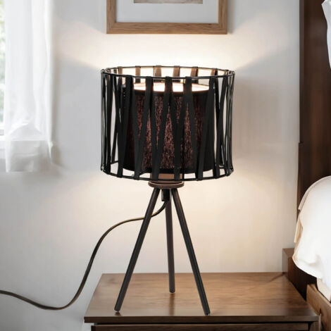 Lampe de table Noir Moderne 35cm MINA (1/5)